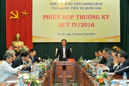 Phó Thủ tướng Vương Đình Huệ chủ trì họp Hội đồng tư vấn chính sách tài chính, tiền tệ quốc gia  - ảnh 1